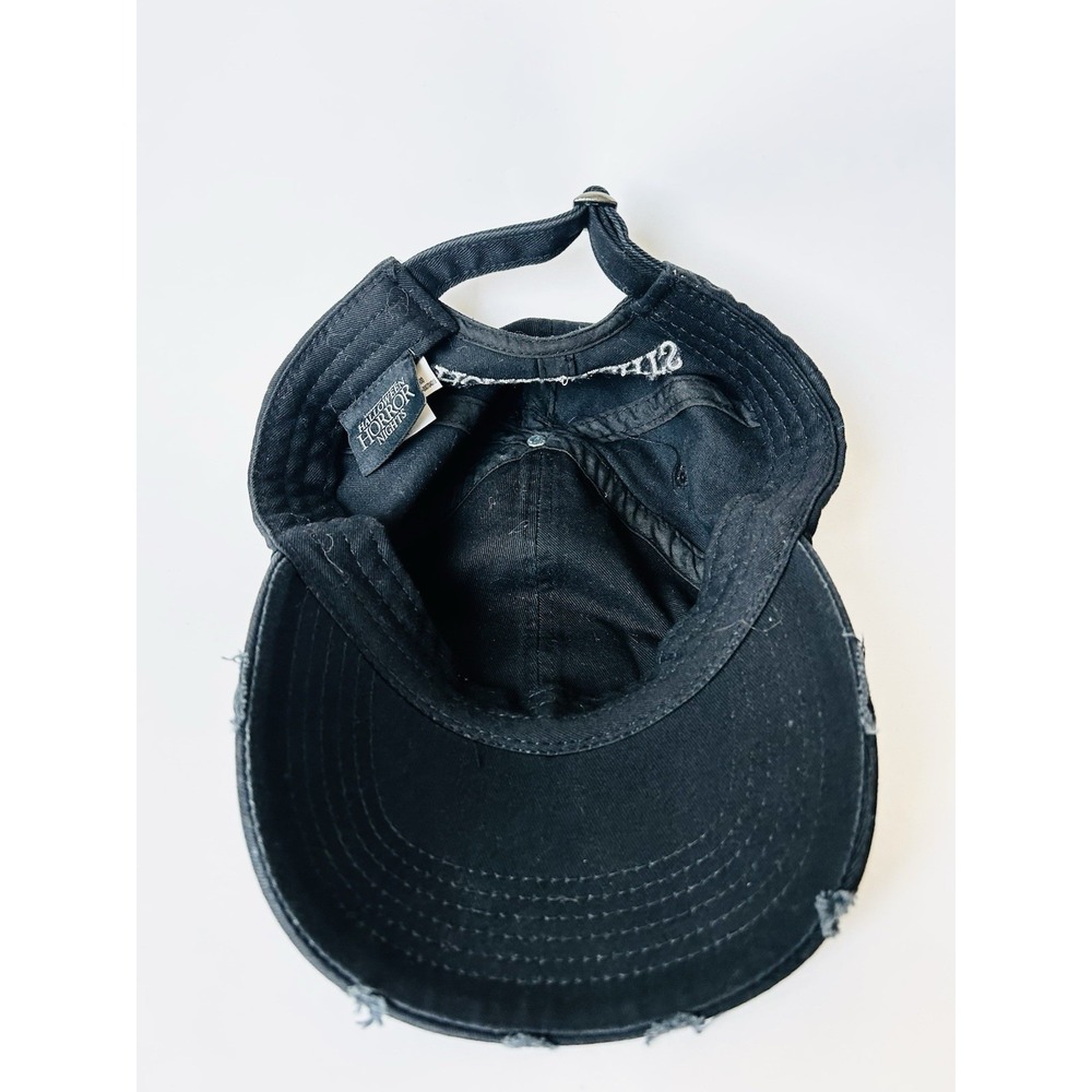 Universal Studios Halloween Horror Nights Jack O'Lantern Strapback Cap Black Hat - Picture 6 of 8
